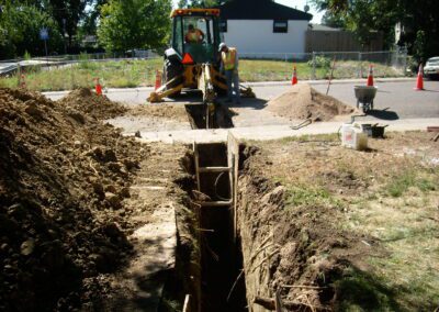Trench for Sewer Line