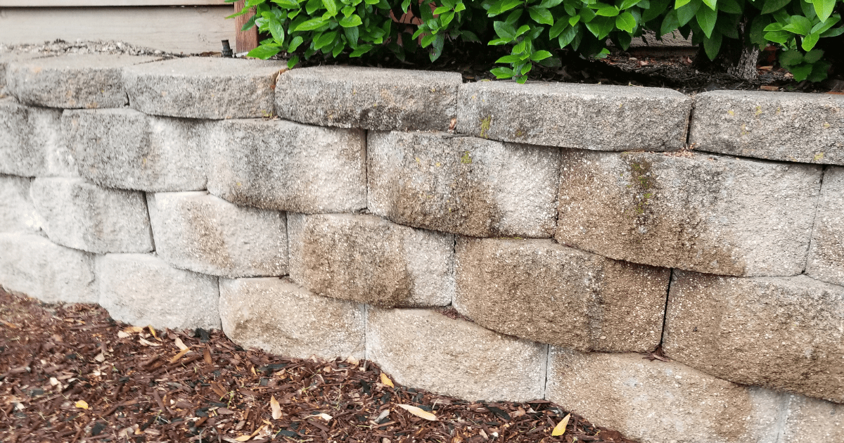 Simple Retaining wall with greenery